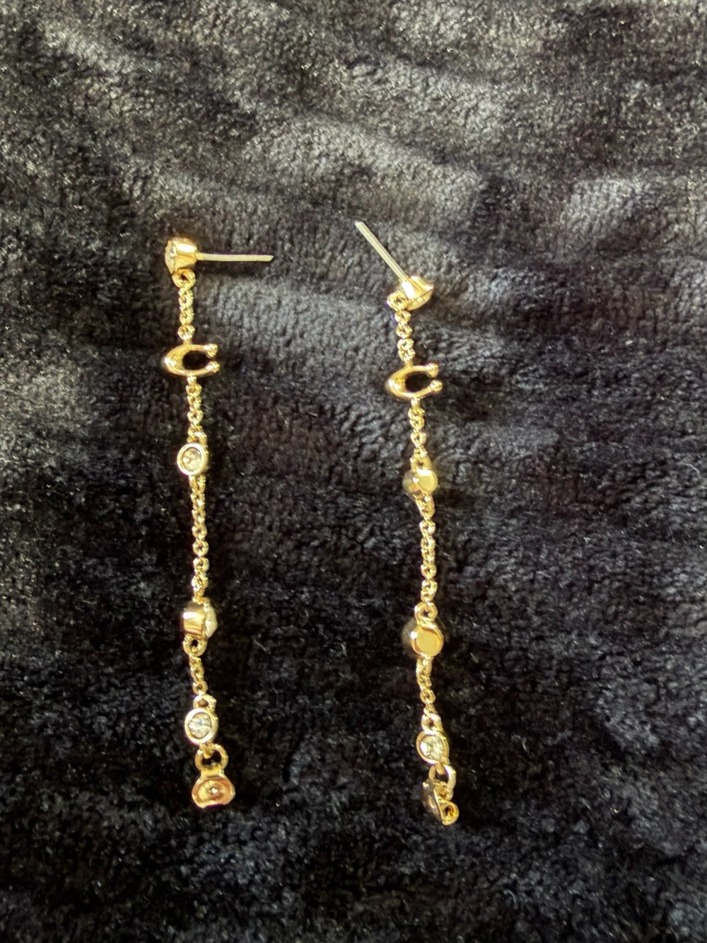Coach dangle earrings